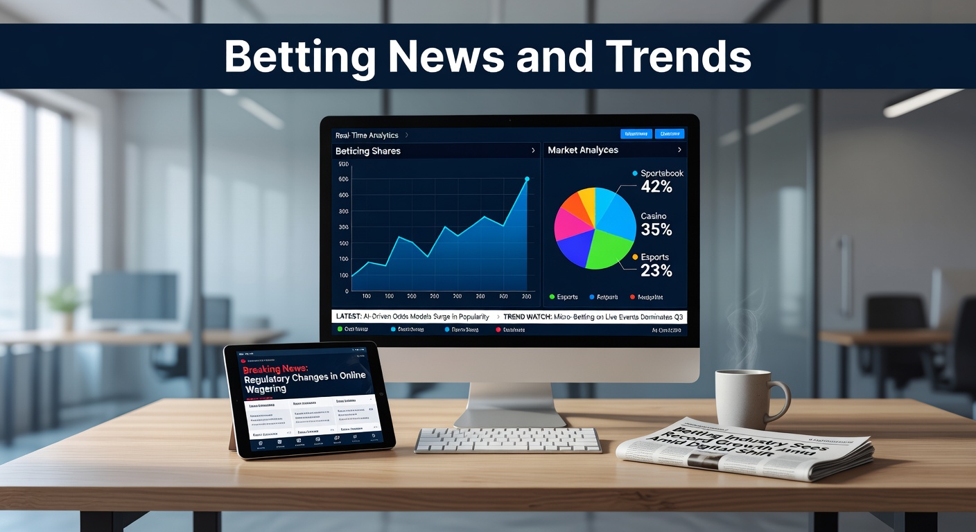 Digital billboard showing sports betting odds with a crowd of excited bettors in a stadium, capturing the high-stakes energy of March's big wins