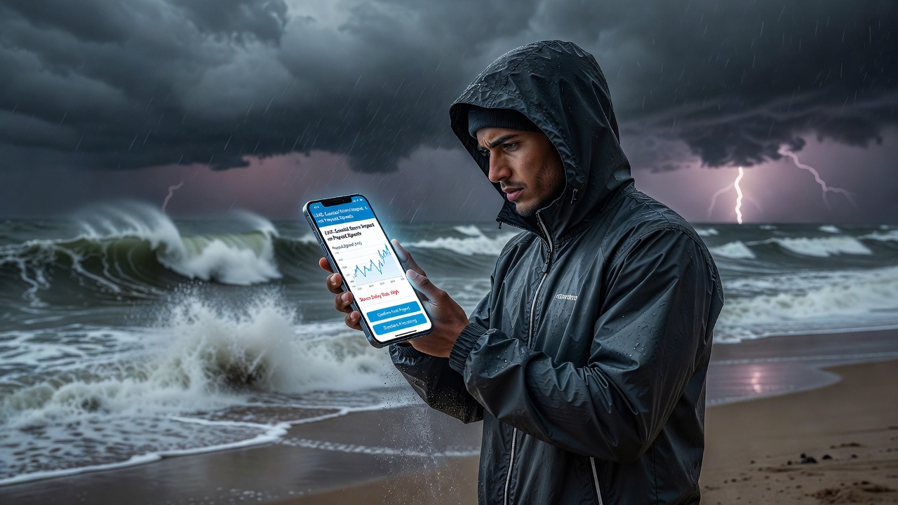 Mobile betting interface showing payout options during live events
