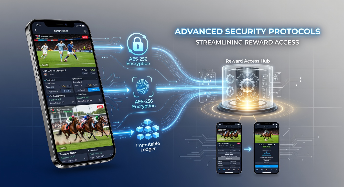 Smartphone screen showing secure betting app interface with biometric login for football and horse racing wagers