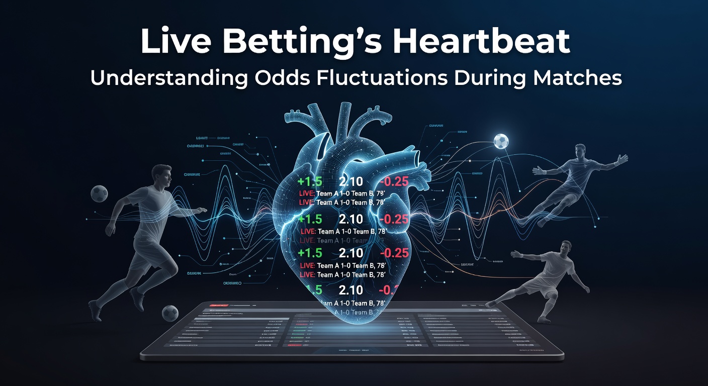 Dynamic graph showing real-time odds shifts in a live soccer match, with lines spiking and dipping dramatically as events unfold