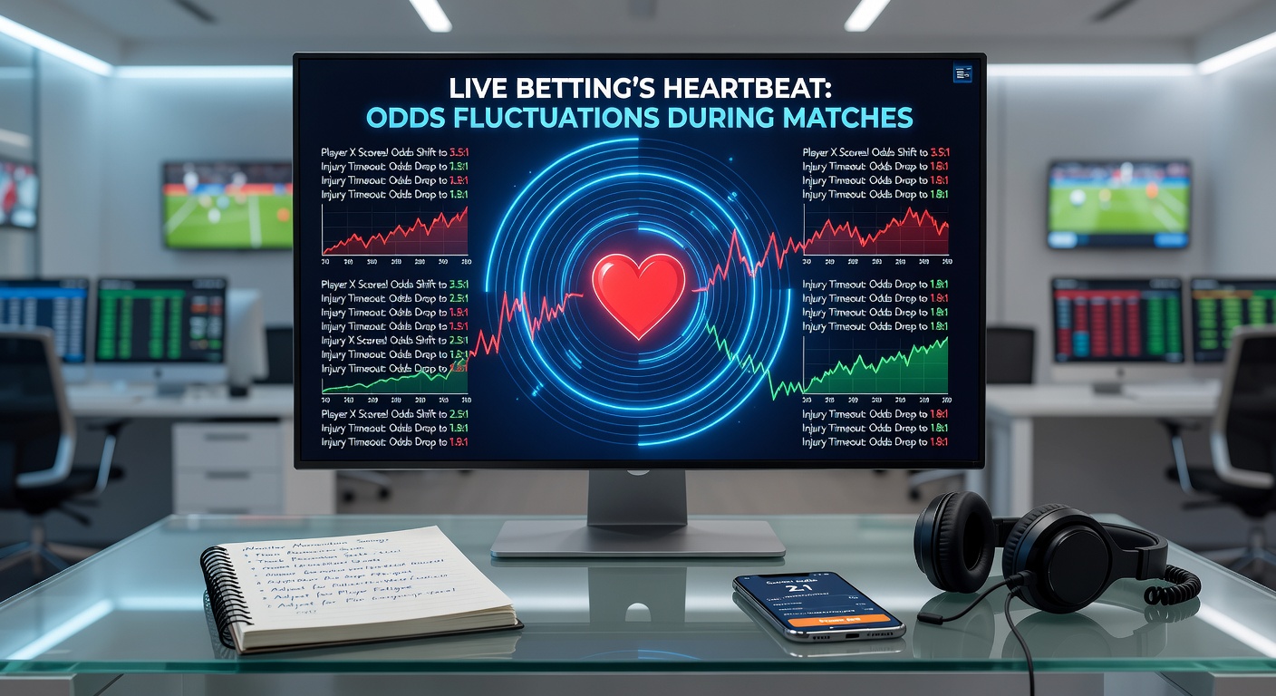 Close-up of a trader's screen during live betting, displaying multiple odds graphs fluctuating in real-time amid a heated basketball game